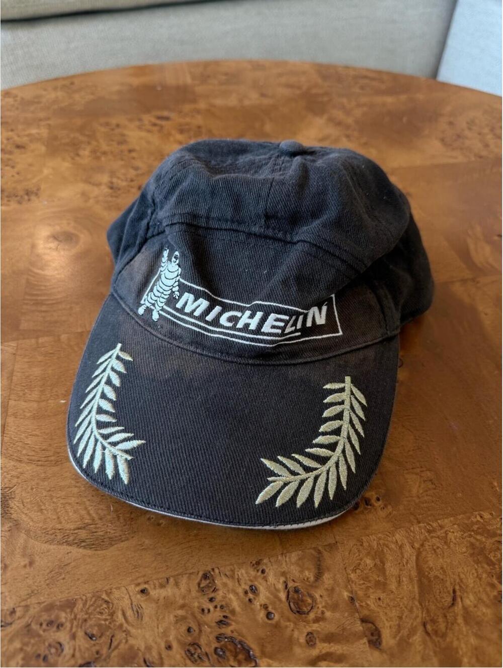 Michelin Black Embroidered Cotton Baseball Cap